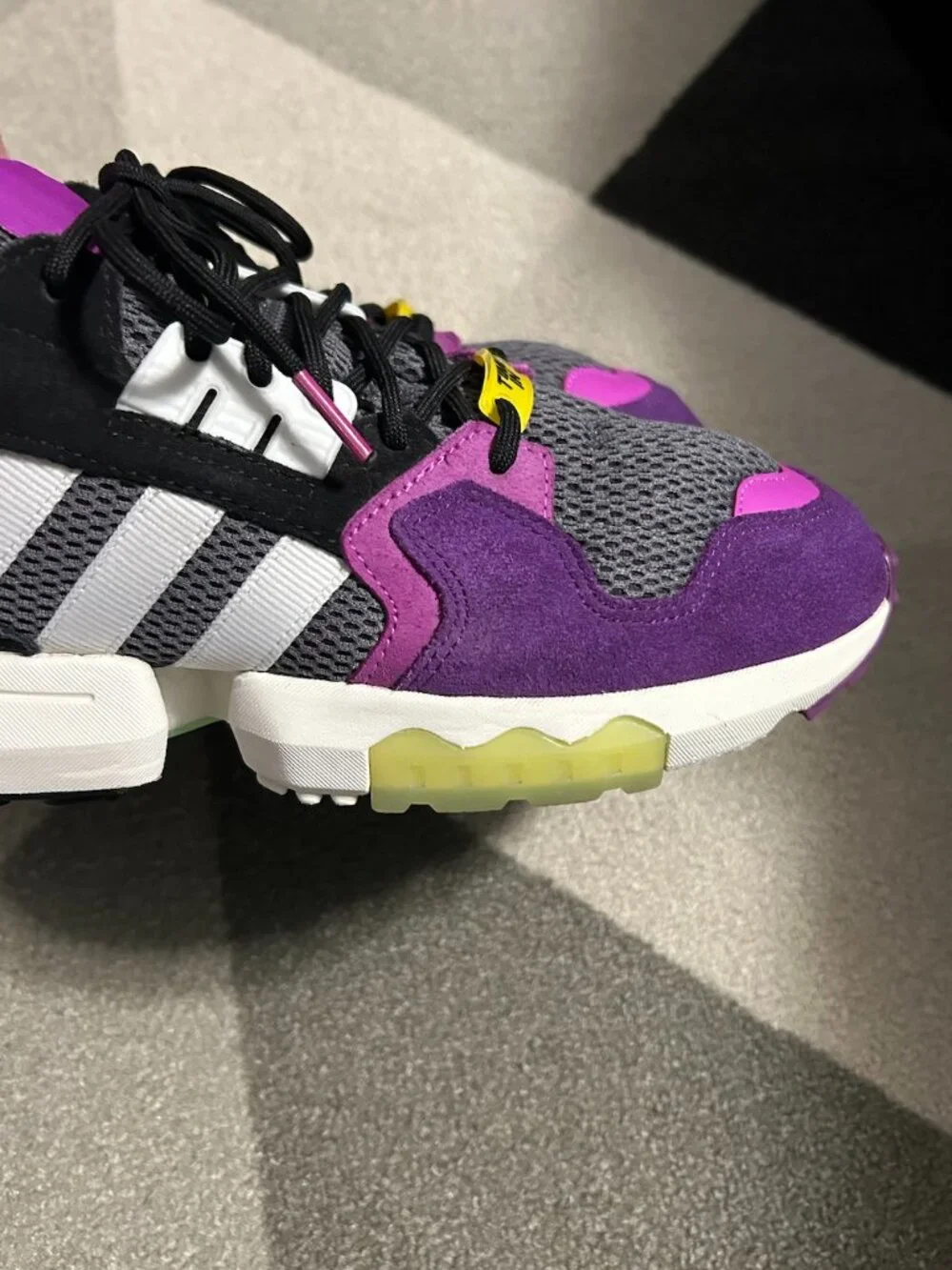 Adidas X Ninja ZX Torsion 'Time In-Glory Purple' Mesh/Suede Sneakers Men's 10.5